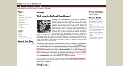 Desktop Screenshot of defendthehonor.org