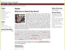 Tablet Screenshot of defendthehonor.org